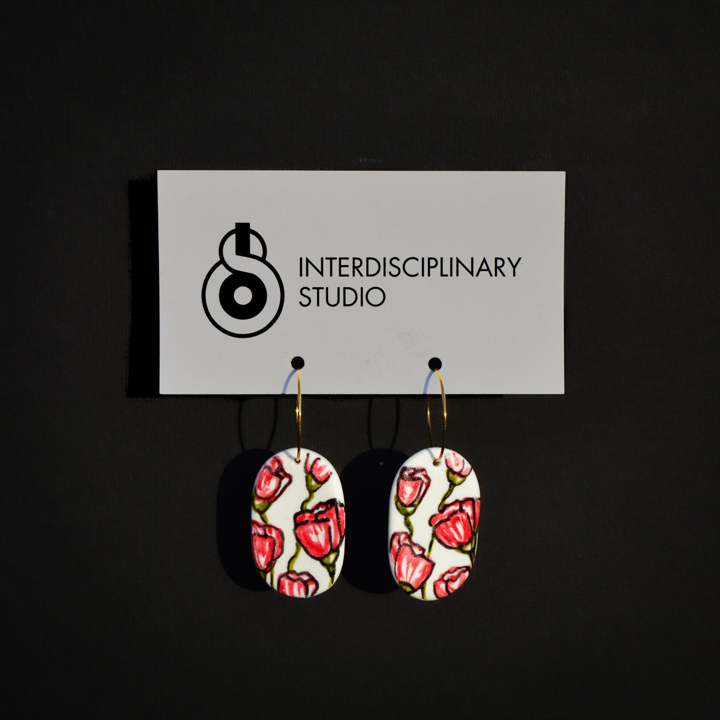 Kolczyki porcelanowe Maki