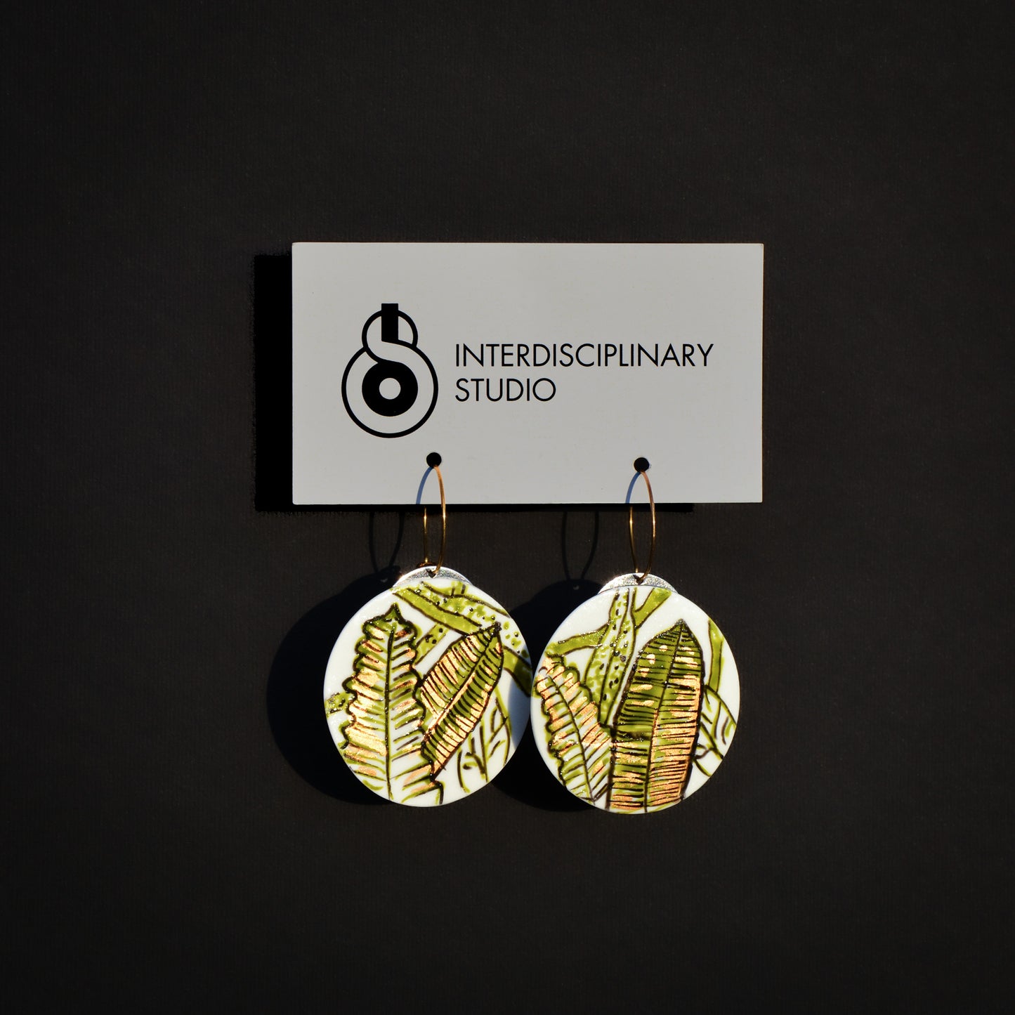 Kolczyki porcelanowe Flora