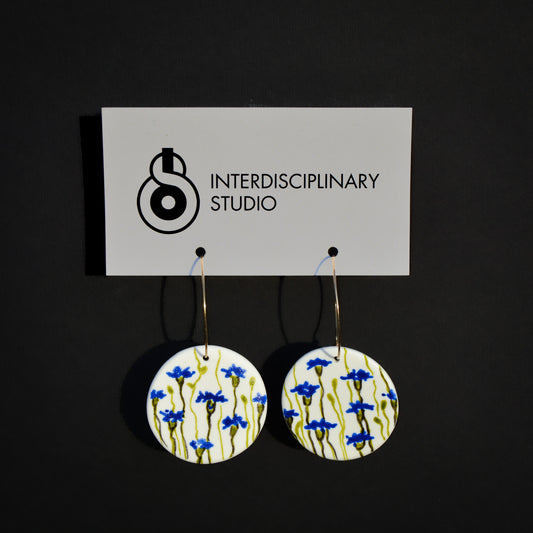 Kolczyki porcelanowe Chabry